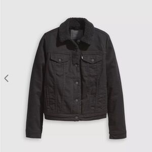 Women's Levi’s Black Sherpa-Lined Jacket